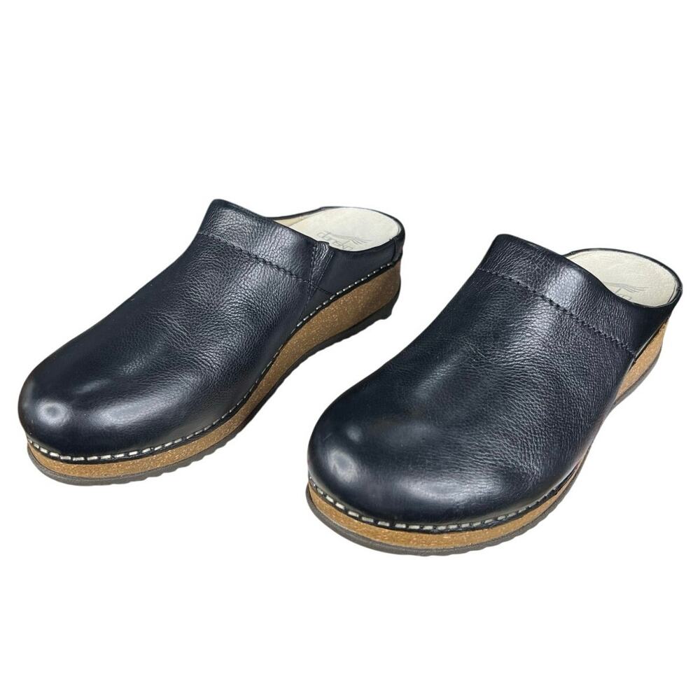Dansko Women’s Mariela Black Leather Clog Size 38 US 7.5/8 - Picture 6 of 11